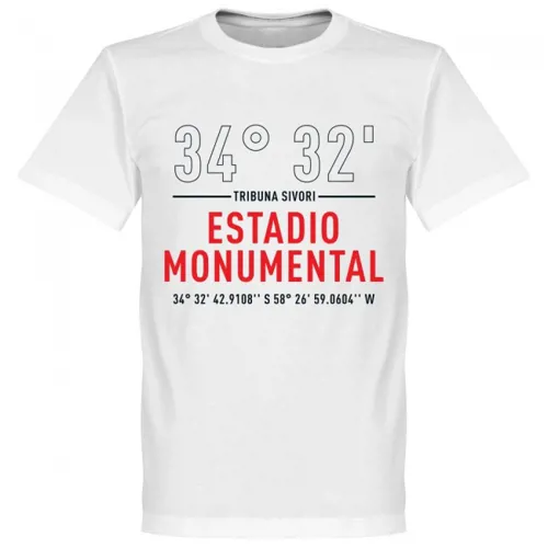 T-Shirt El Monumental River Plate - Blanc