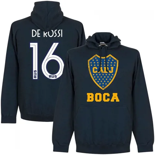 Sweat a capuche Boca Juniors De Rossi - Bleu Marine