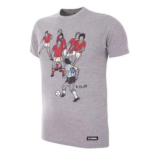 Argentine Maradona 6VS10 T-Shirt - Gris
