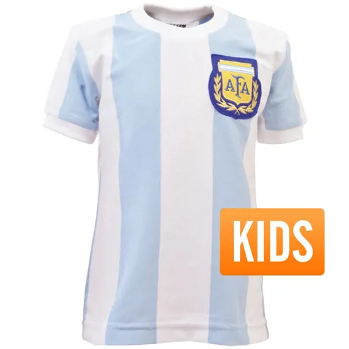 Maillot football rétro Argentine pour Enfants