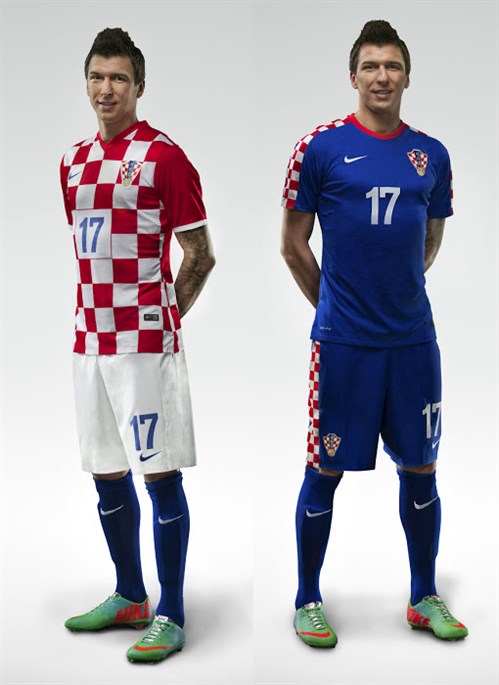 Maillots  de football Croatie 2014