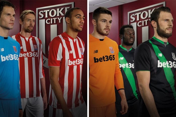 Maillots de football Stoke City 2015-2016 New Balance