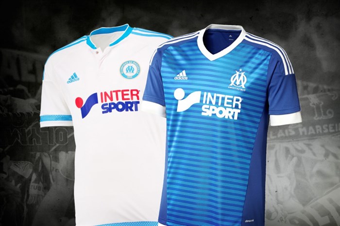 Maillots OM 2015-2016 domicile et troisième