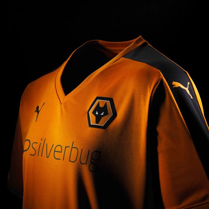 Maillot Wolverhampton 2015-2016 domicile côté gauche