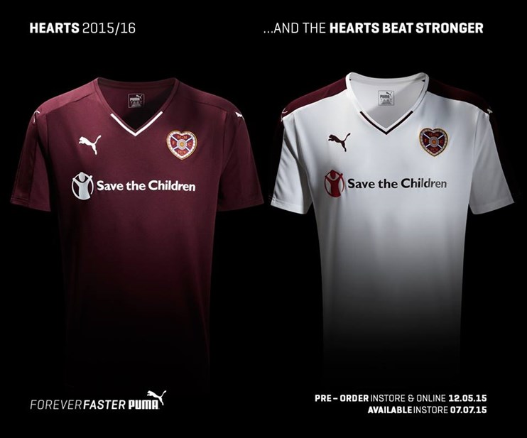Maillots Heart of Midlothian 2015-2016
