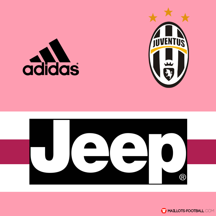 Maillot Juventus extérieur rose 2015-2016