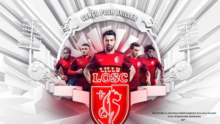 Maillot Lile LOSC 2015-2016 domicile