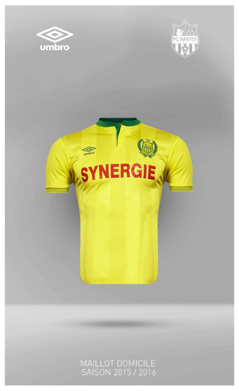 Maillot FC Nantes 2015-2016 domicile