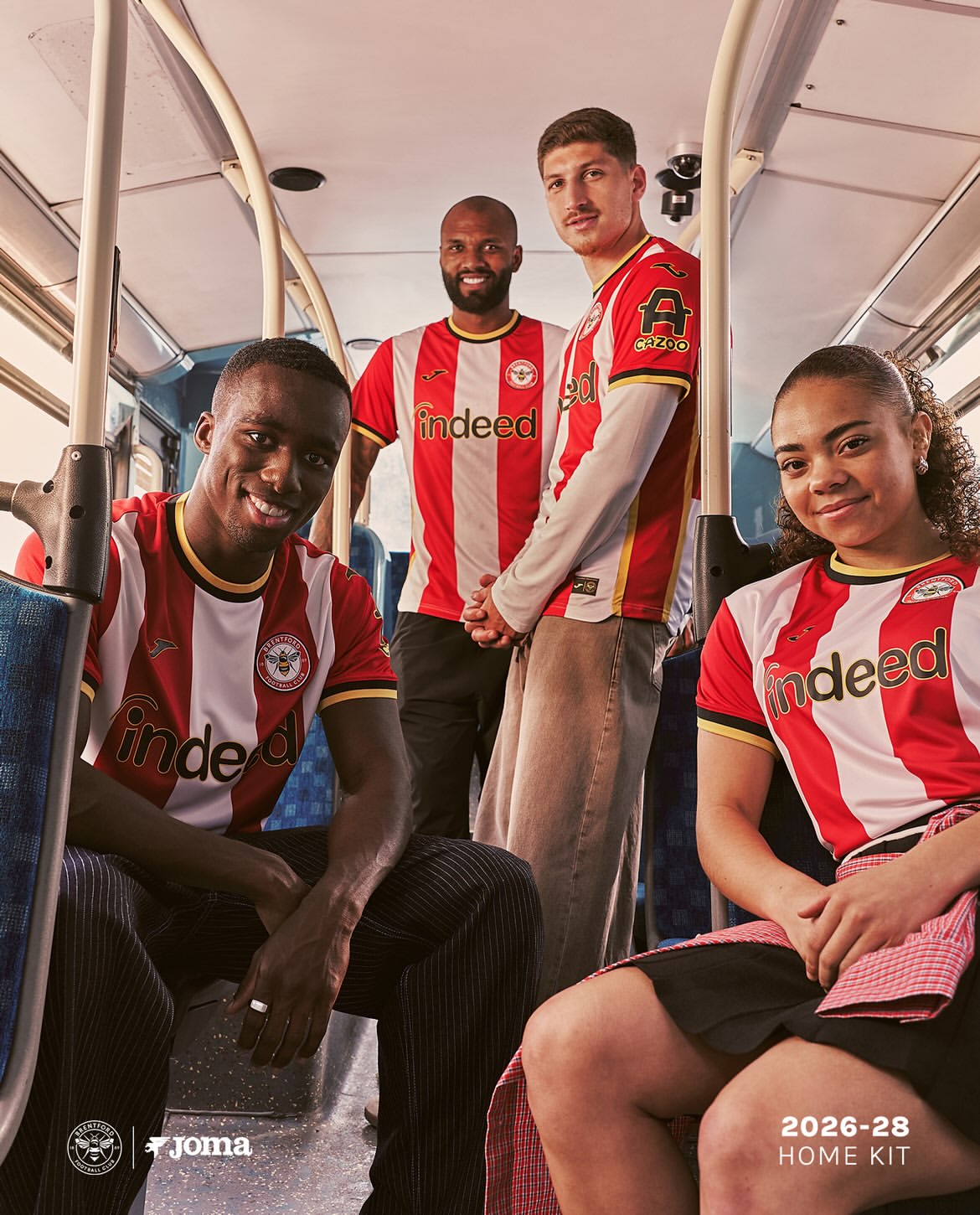 Maillot domicile de Brentford 2026-2028 signe Joma