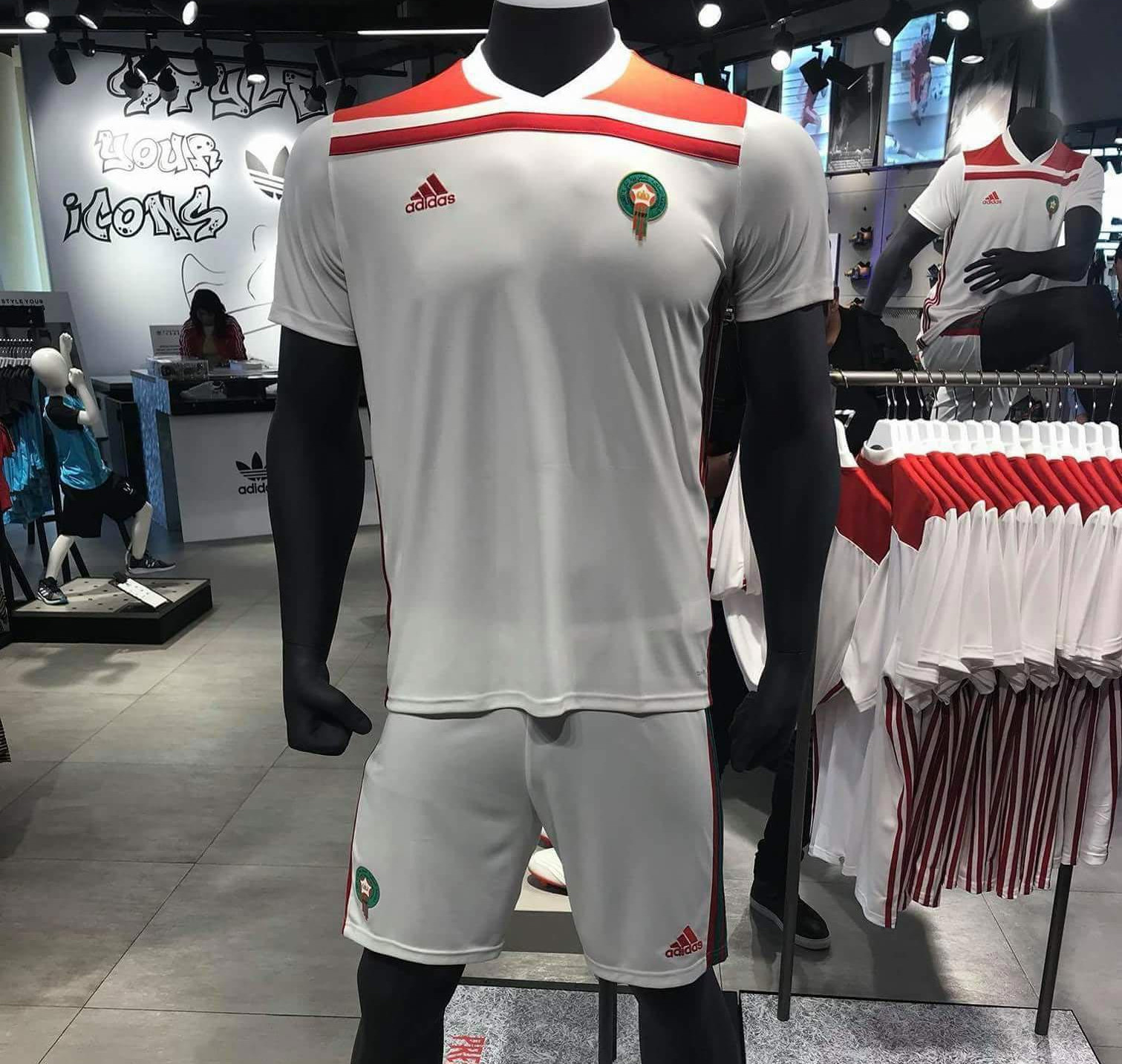 maillot adidas maroc coupe du monde 2018