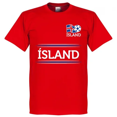 Islande keeper team t-shirt - Rouge