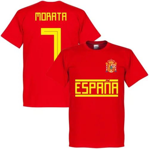 Espagne team t-shirt Morata - Rouge
