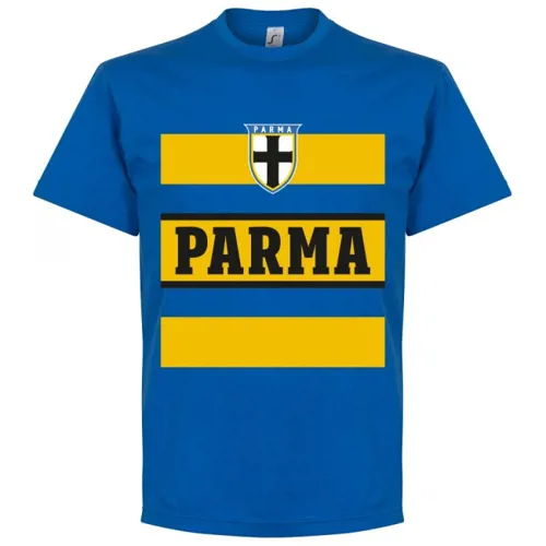 Retro T-Shirt Parma - Bleu/Jaune