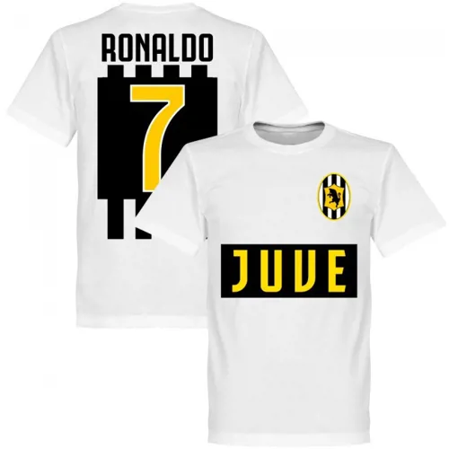 Team T-Shirt Ronaldo Juventus - Blanc