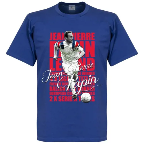 T-shirt Olympique Marseille Jean Pierre Papin - Bleu