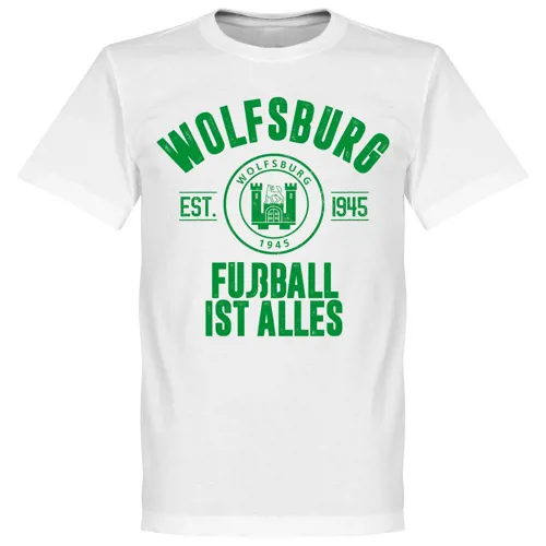 T-Shirt VFL Wolfsburg EST 1945 - Blanc