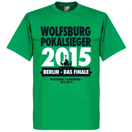 T-Shirt VFL Wolfsburg DFB Pokal Winners 2015 - Vert