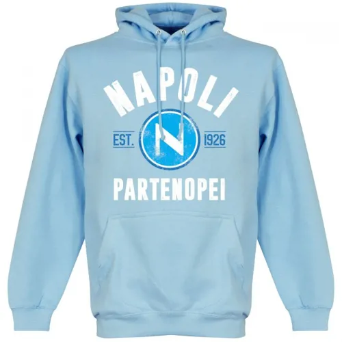 Sweat a capuche Napoli EST 1926 - Bleu 