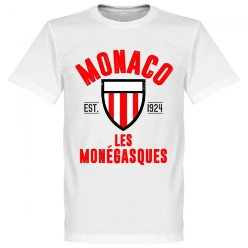 T-Shirt AS Monaco EST 1924 - Blanc