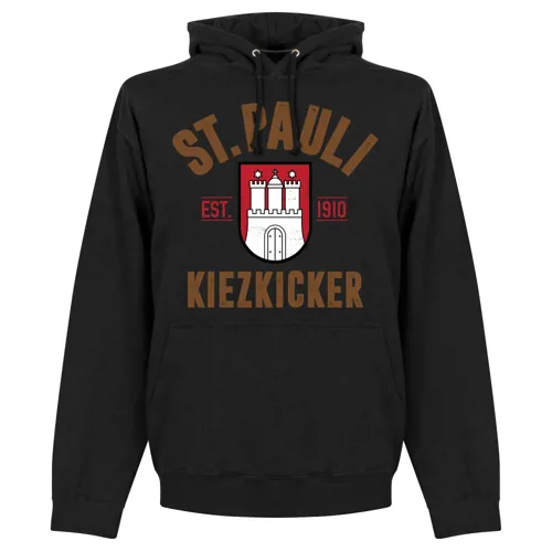 Sweat a capuche FC Sankt Pauli EST 1910 - Noir