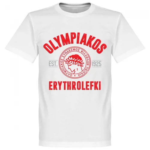 T-Shirt EST 1925 Olympiakos - Blanc