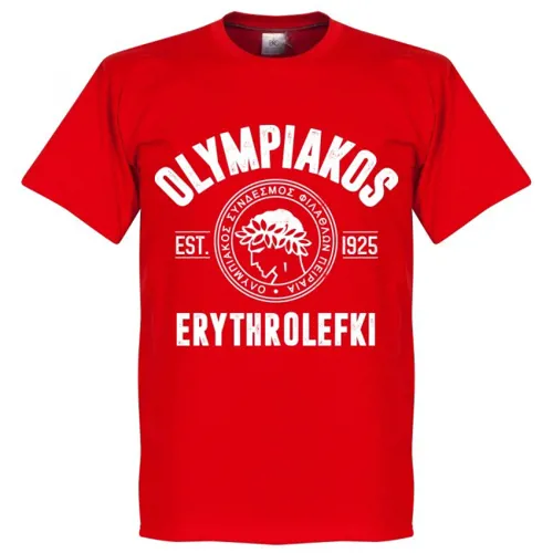 T-Shirt EST 1925 Olympiakos - Rouge