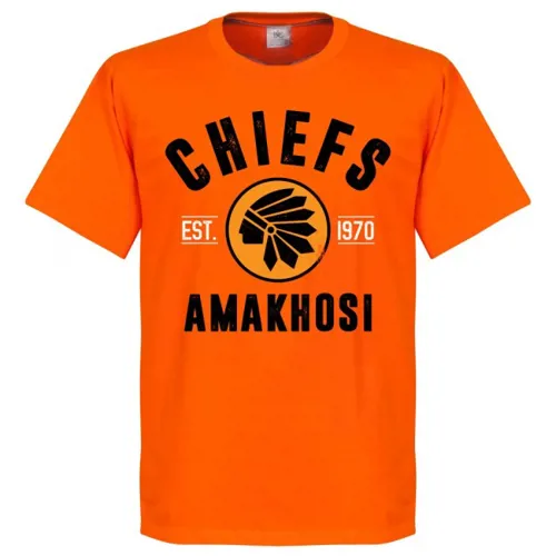T-Shirt Kaizer Chiefst EST 1970 - Orange