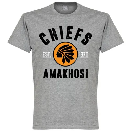 T-Shirt Kaizer Chiefst EST 1970 - Gris