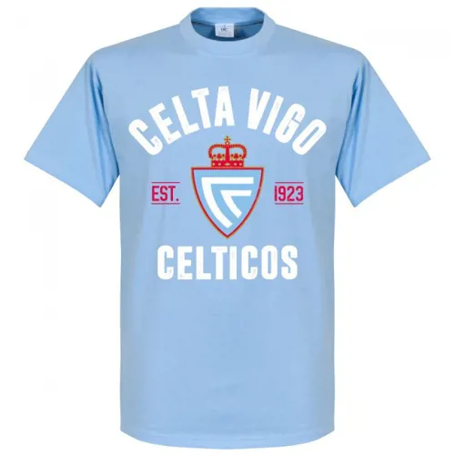 T-Shirt Celta de Vigo EST 1923 - Bleu Clair