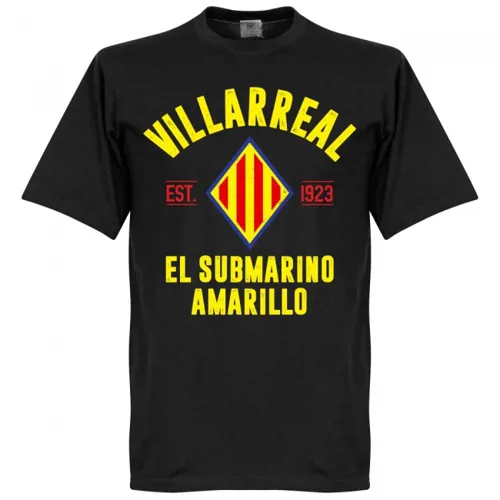 T-Shirt Villarreal CF EST 1923 - Noir