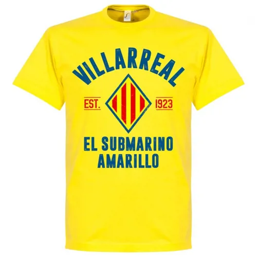 T-Shirt Villarreal CF EST 1923 - Jaune