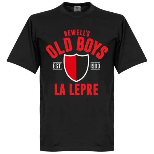 T-Shirt Newell's Old Boys EST 1903 - Noir
