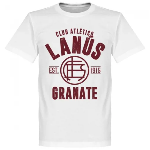 T-Shirt CA Lanus EST 1915 - Blanc