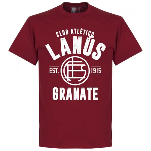 T-Shirt CA Lanus EST 1915 - Rouge Bordeaux