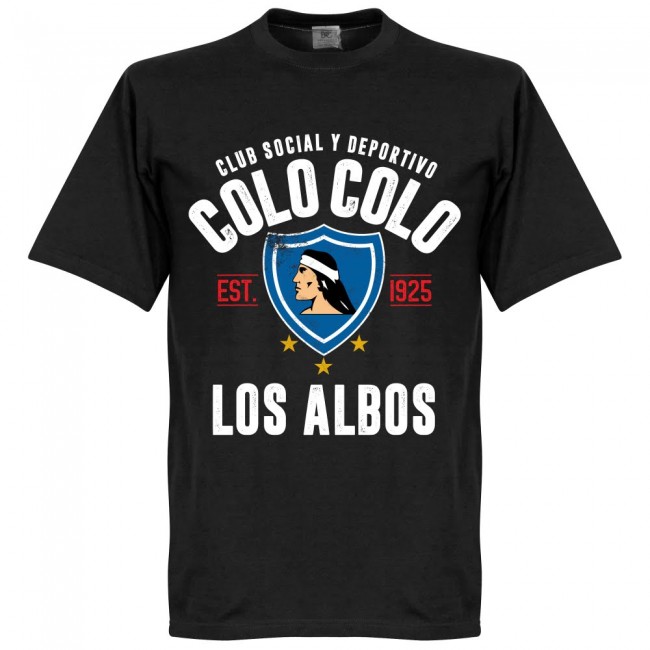 T-Shirt Colo Colo EST 1925 - Noir