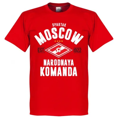 T-Shirt Spartak Moscou EST 1922 - Rouge