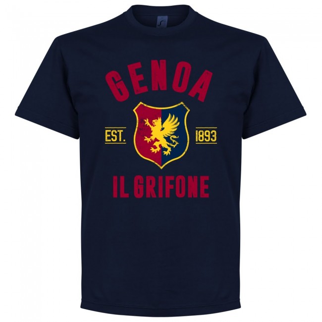T-Shirt Genoa EST 1893 - Bleu Marine