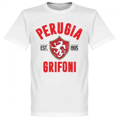 T-Shirt Perugia EST 1905 - Blanc