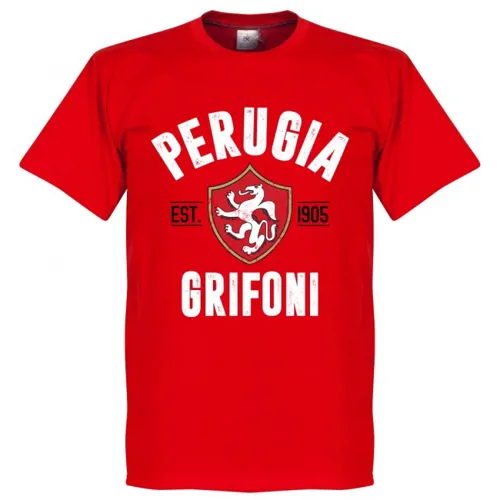 T-Shirt Perugia EST 1905 - Rouge