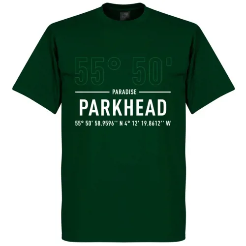 T-Shirt Celtic Park Coordinates - Vert 