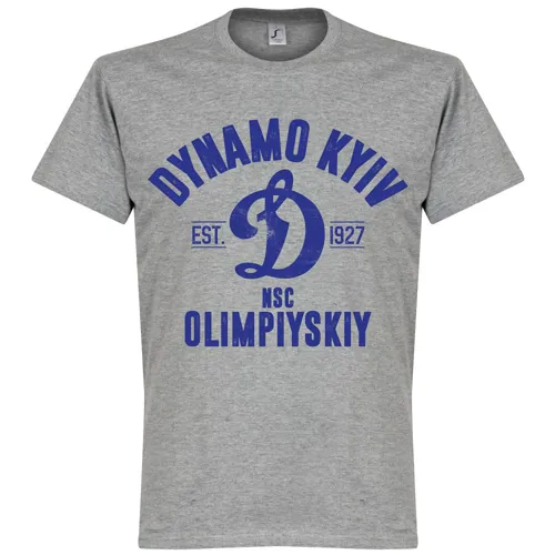 T-Shirt Dynamo Kiev EST 1927 - Gris