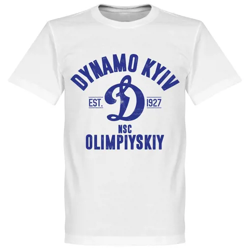 T-Shirt Dynamo Kiev EST 1927 - Blanc