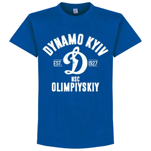T-Shirt Dynamo Kiev EST 1927 - Bleu