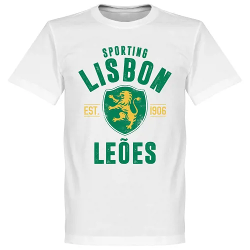 T-Shirt Sporting Lissabon EST 1906 - Blanc