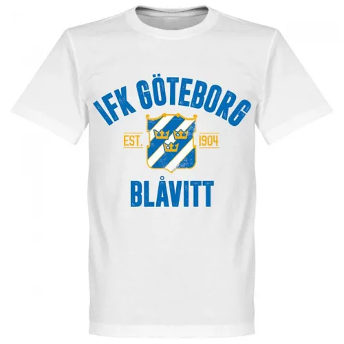 T-Shirt IFK Gothenborg EST 1904 - Blanc