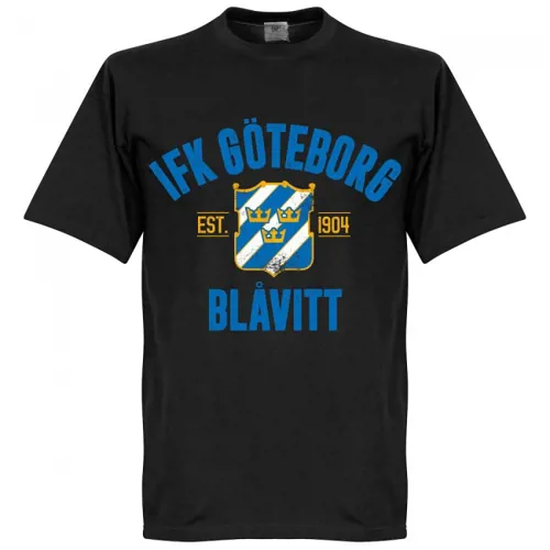 T-Shirt IFK Gothenborg EST 1904 - Noir