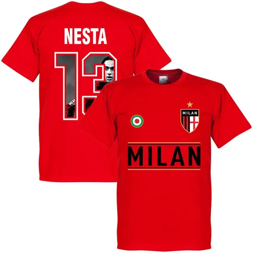Team T-Shirt Milan AC Nesta - Rouge