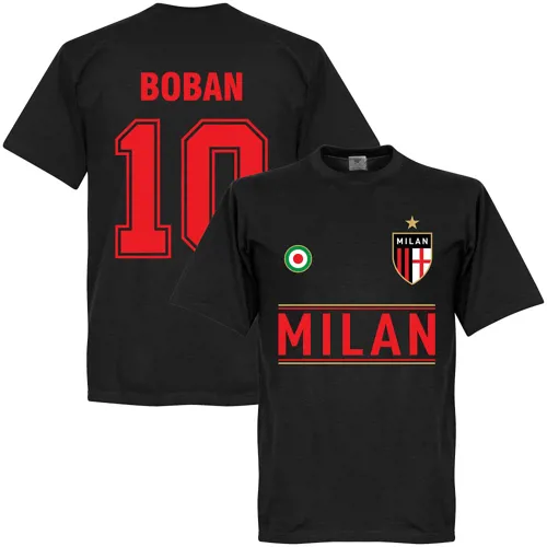 Team T-Shirt Milan AC Boban - Noir