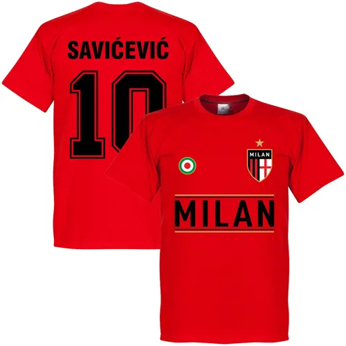 Team T-Shirt Milan AC Savicevic - Rouge
