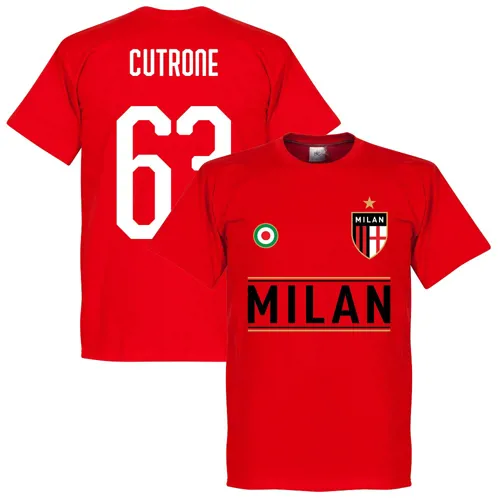 Team T-Shirt Milan AC Cutrone - Red